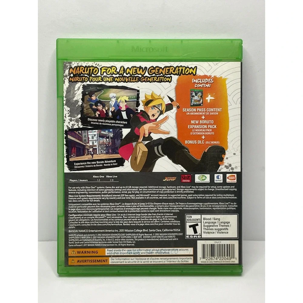 Naruto Shippuden Ultimate Ninja Storm 4 Road to Boruto Xbox One Game V163